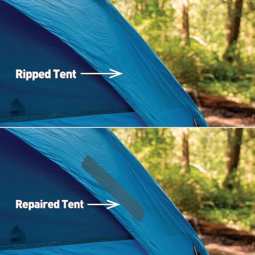 GEAR AID Tenacious Tape 3”x20” Fabric and Vinyl Gear Repair Tape, Quickly Fix Holes and Rips in Puffy Jackets, Rain and Snow Gear, Tents, Sleeping Bag and More, OD Green, 1 Pack