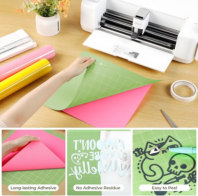 HTVRONT Cutting Mat, 12x12 & 12x24, Compatible - Image 2