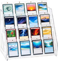 DEEIF 4 Tier Acrylic Trading Card Display Stand, Toploaders, PSA Graded Cards by DEEIF