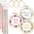 Daifunli 3 Sets Funny DIY Embroidery Kits by Daifunli