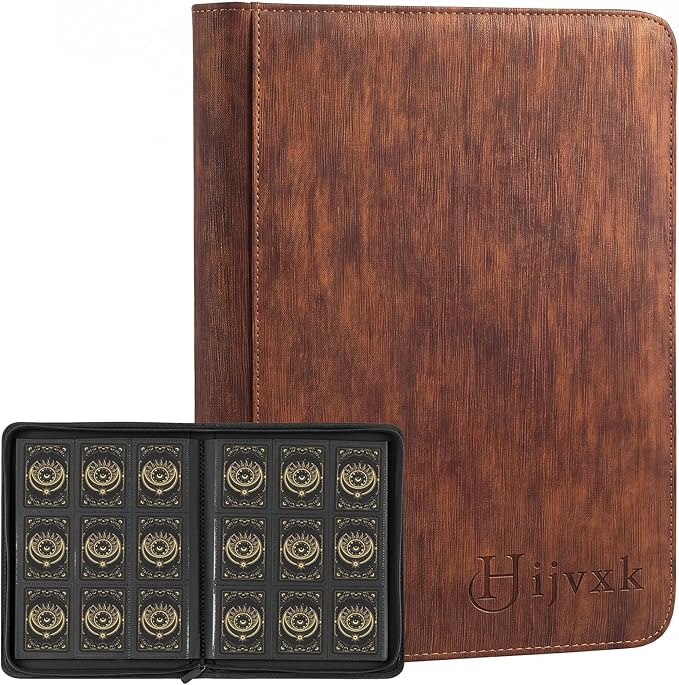 Card Binder 9 Pocket, Premium 540 Double Sided Pocket Collection Binder by Hijvxk