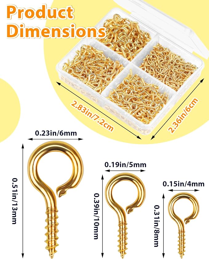 FIVEIZERO 600pcs Small Screw Pins - Image 2