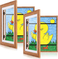 Kids Art Frames, 10x12.5 Front Opening Kids Artwork Frames Changeable, Dark by GULETHUN
