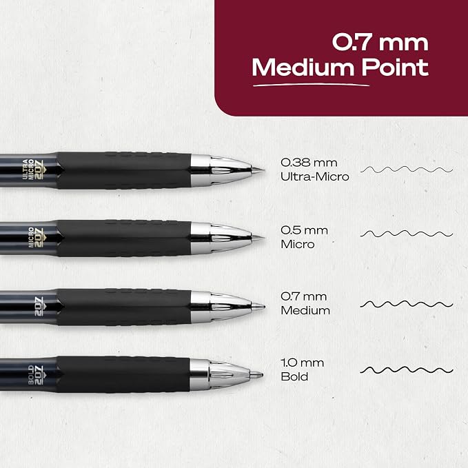uniball™ 207 Gel Pens, 0.7mm Medium Point, Retractable, Smooth Writing - Image 6