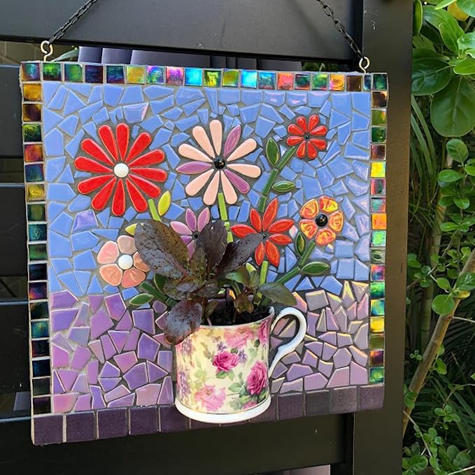 Youway Style Pink Glass Mosaic Tiles - Image 3