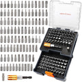 PRIDE&CRAFT 102PC Screwdriver Bits Set With 1/4'' Quick Release Bit Holder, Premium Security Screwdriver Bit Set, Magnetic Drill Bit Holder