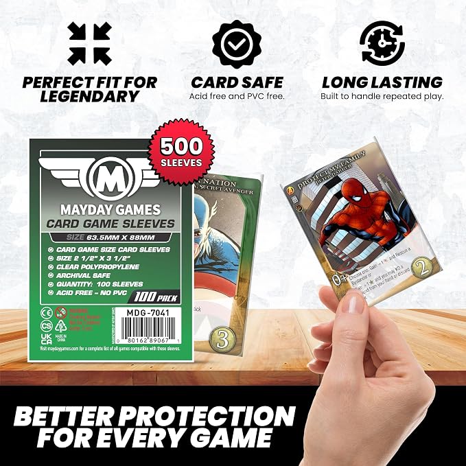 Mayday Games Legendary Game Accessory- Standard Card Sleeve Bundle - Image 5