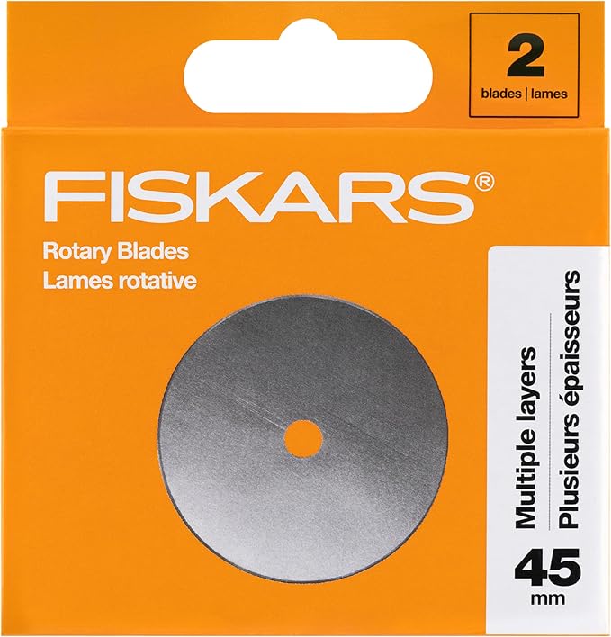 Fiskars 45mm Rotary Blade 2-Pack, Replacement Blades by Unknown