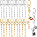 20pcs Keychain Making Kit, Alloy Extender Keychain Bag Charm Kits by Unknown
