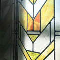 Original Hand Drawn Faux Stained Glass Window Film, Double-Sided Privacy Static by ChicSkin