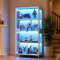 Glass Display Cabinet for Collectibles, 4-Tier Curio Cabinet by Unknown