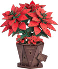Rowood 3D Puzzles for Adults, Poinsettia Building Set Craft Kit, Artificial by RowoodAssembleArtDecorateLife