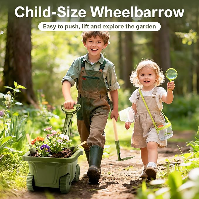 Dreamon Kids Gardening Tools & Bug Catcher Kit, 2-in-1 Outdoor Toys - Image 6