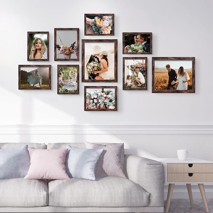 LUCKYLIFE Picture Frame Set 10-Pack, Gallery Wall Frame Collage - Image 4