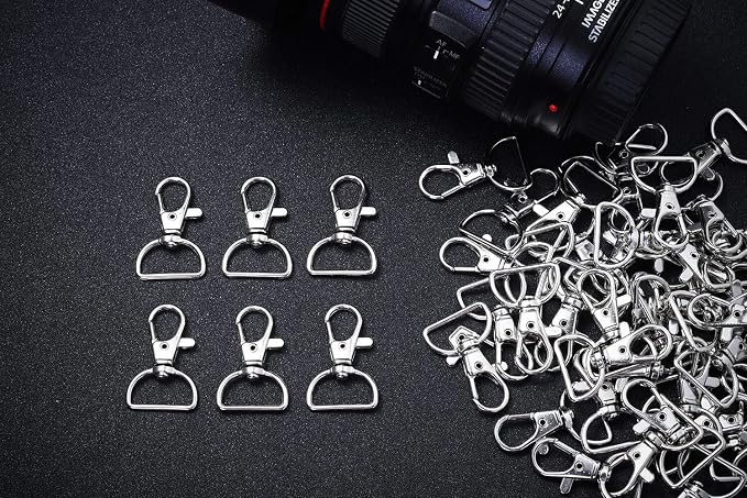 Key Chain Clip Hook, Anezus D Ring Clip Keychain Lanyard Swivel Snap Hooks Clip - Image 6