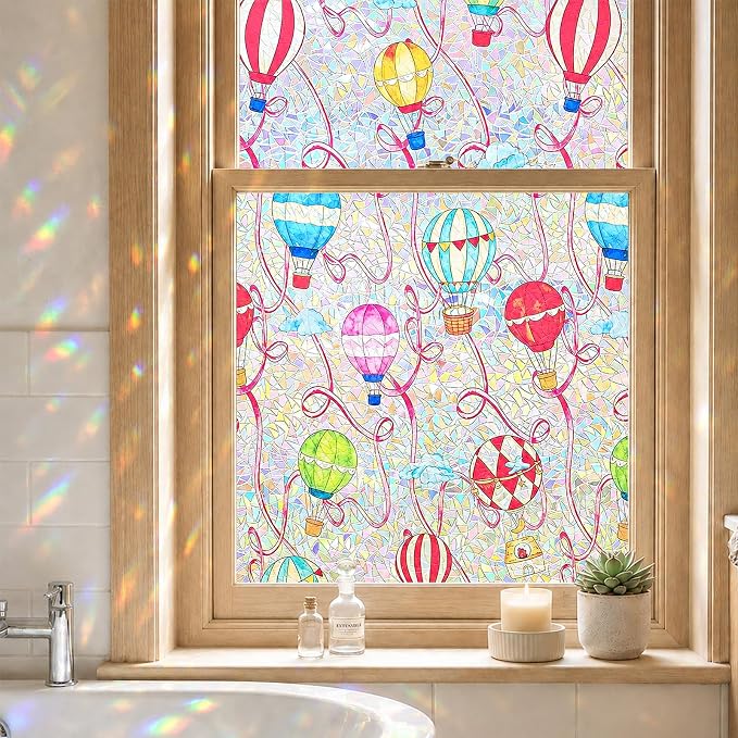 ADD.HERES Window Privacy Film, Stained Glass Decorative Static Cling, Removable by ADDHERES