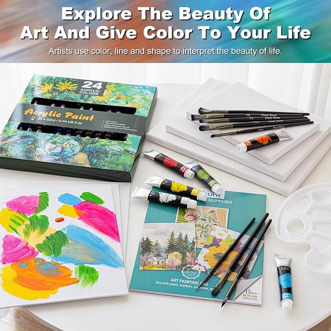 Inburit Acrylic Painting Kit for Adults & Kids - Image 7