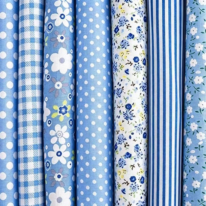 9.8"*9.8" Cotton Fabric DIY Making Supplies Quilting Patchwork Fabric Fat - Image 3