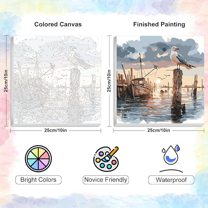 Yezavesu Framed Paint by Numbers Kit - Image 3