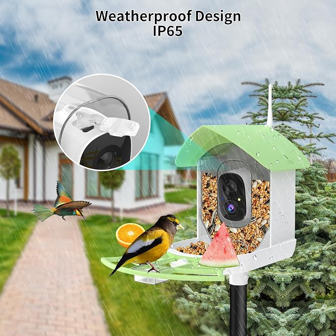 Bird Feeder with Camera, Smart AI Birds Breed Recognition, Birds Motion - Image 4