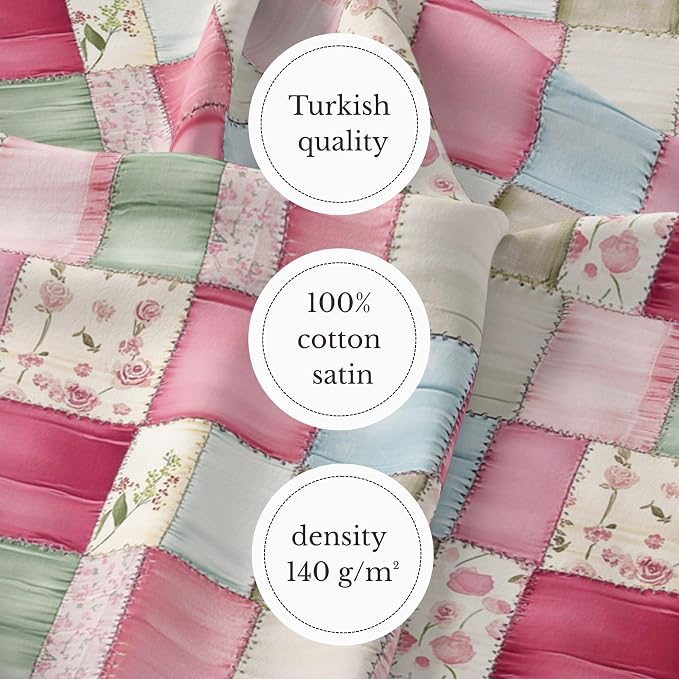 100% Cotton Fabric by the Yard – Turkish Quality Quilting & Sewing Fabric - Image 6