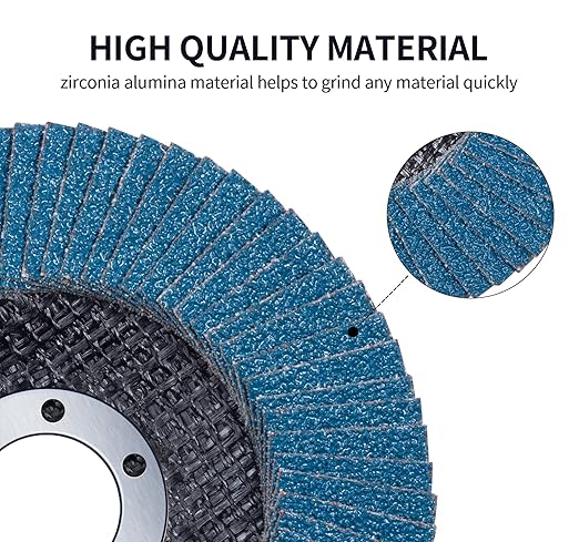 S SATC Flap Discs 120 Grit Grinding Wheel 4.5" x 7/8" Angle Grinder Sanding Disc Abrasive Grinding Disc Type 29（20 Pack）