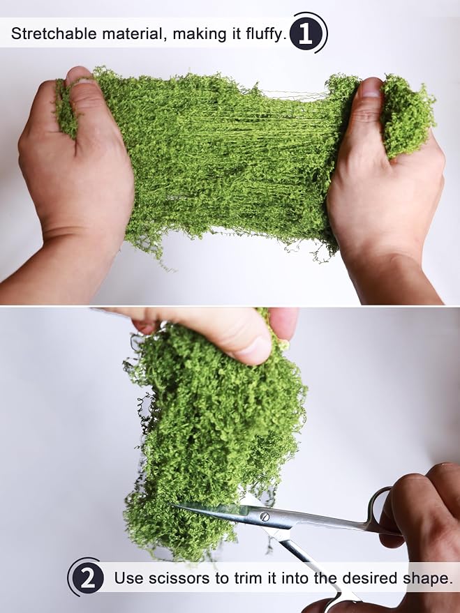 Light Green 8.8oz Artificial Floral Moss Fake Greenery Moss Faux Plant - Image 8