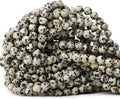 60PCS 6mm Natural Dalmatian Stone Round Loose Beads by CHEAVIAN