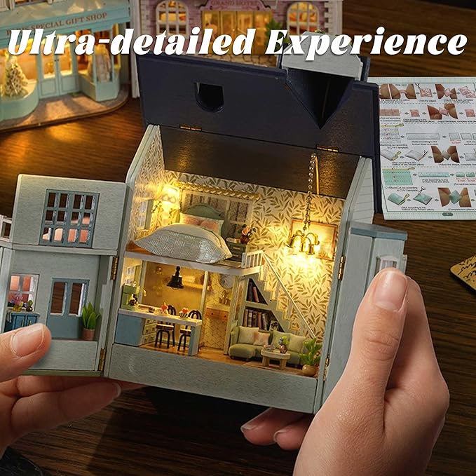 Flever Dollhouse Miniature DIY House Kit Creative Room - Image 6