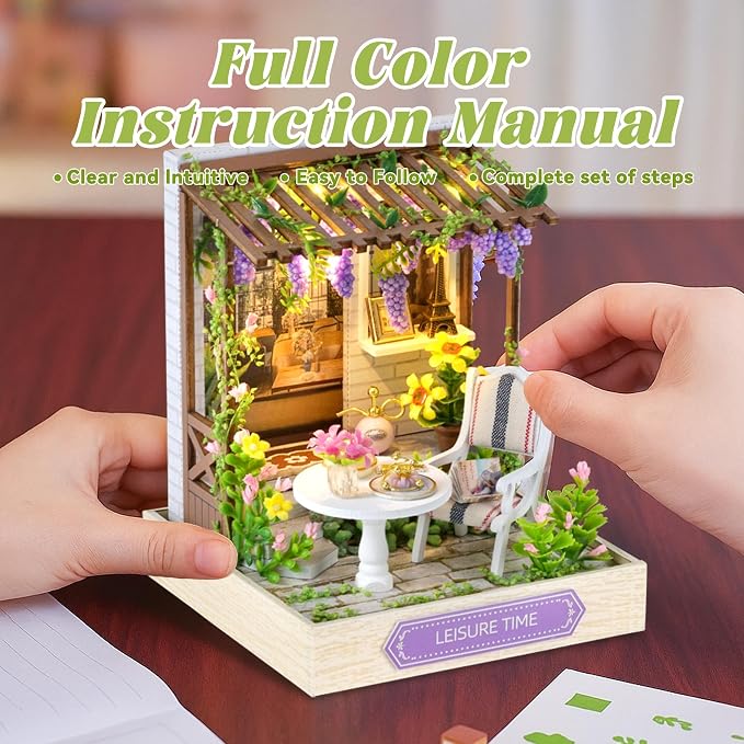 Flever Dollhouse Miniature DIY House Kit Creative Room - Image 5