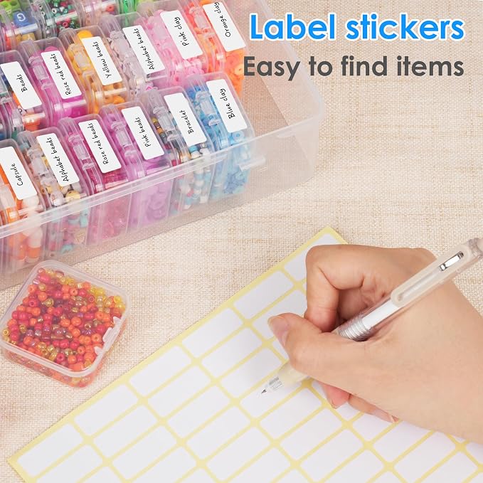 OUTUXED Bead Organizer Box, Mini Craft Storage Containers Boxes - Image 5