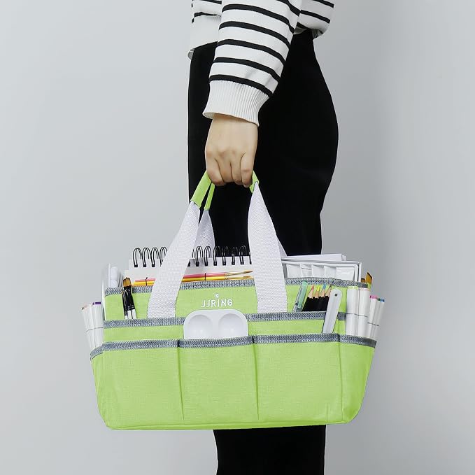 JJRING Craft Organizer Tote Bag, Art Storage Caddy - Image 5