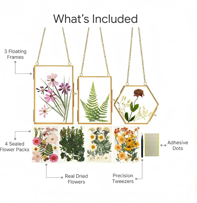 Relaxing Garden Pressed Flower Craft Kit - Image 2