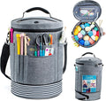 MYBAGZING Expandable Yarn Storage Organizer, Crochet Bag & Yarn Tote by MYBAGZING