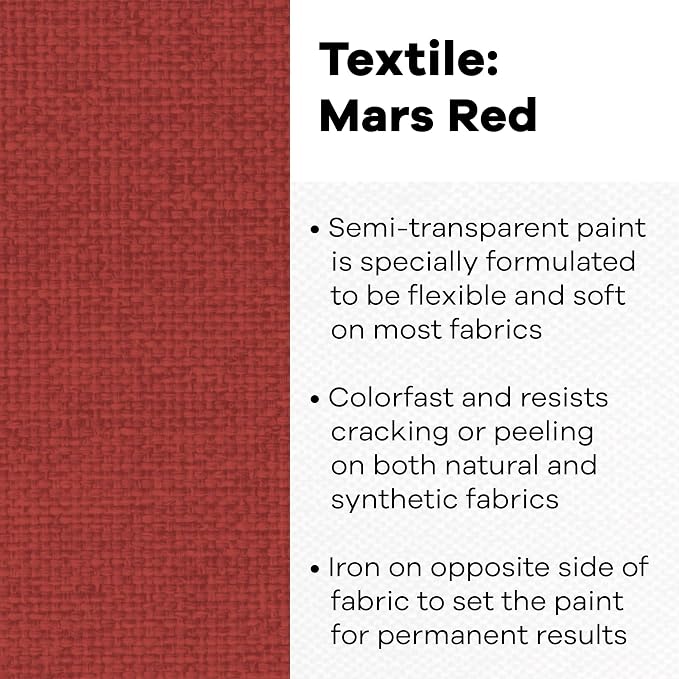 Jacquard Textile Color Mars Red - Image 2