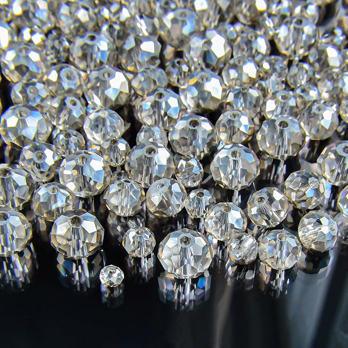800Pcs 4/6/8/10mm Crystal Glass Beads - Image 4