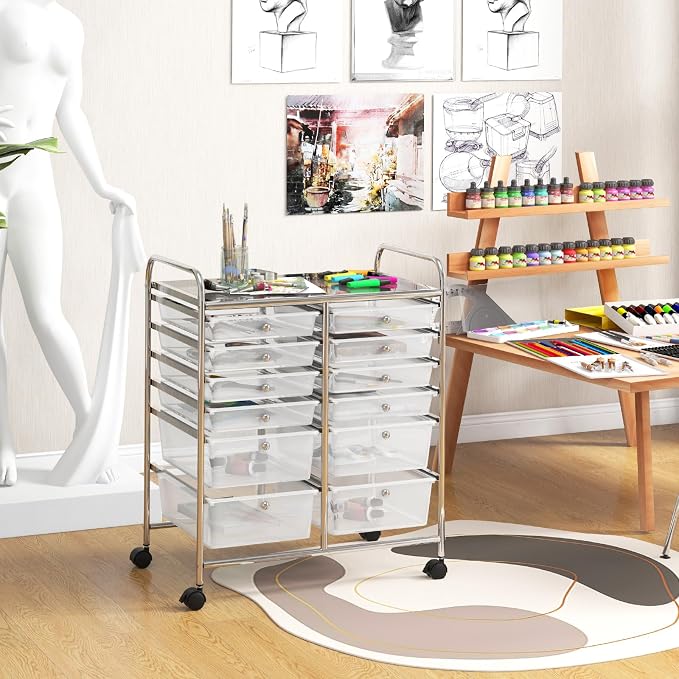BECOMFORT 12-Drawer Rolling Cart - Image 2
