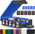 Trading Card Storage Box with Commander Display, 5-Row Deck Case with Removable by Kabinka