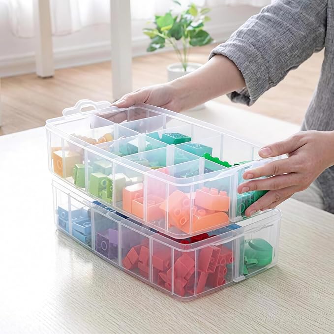 Sooyee 3-Layer Things & Crafts Storage Box, Large | 30 Adjustable Compartments - Image 5