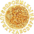 Augshy 700Pcs Gold Large Alphabet Letter Beads by Augshy