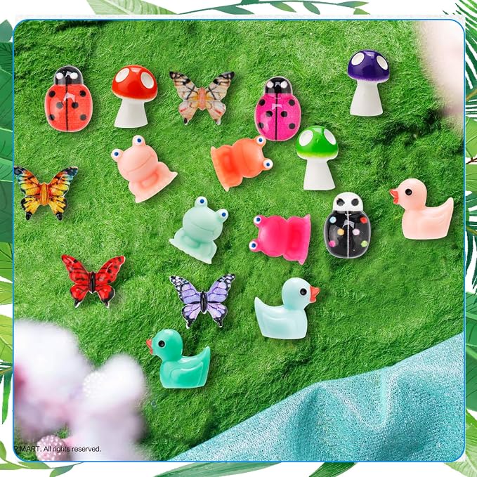 420 Pcs Mini Resin Animals 12 Styles Resin Animals Figurines Bulk - Image 3