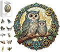 200pcs Wooden Puzzles for Adults Unique Animal Shaped Pieces Boho Mandala Owl by Unknown