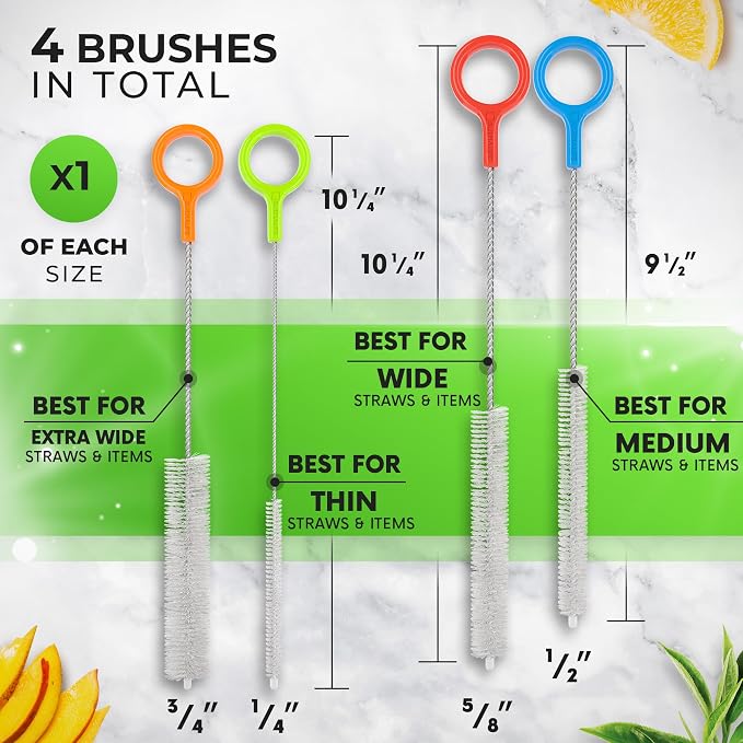 Buenalife Heavy Duty Cleaning Brushes Set of 4 - Image 2