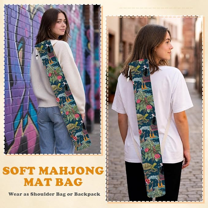 Exotic Jungle Forest Animal Mahjong Mat Bag - Image 7