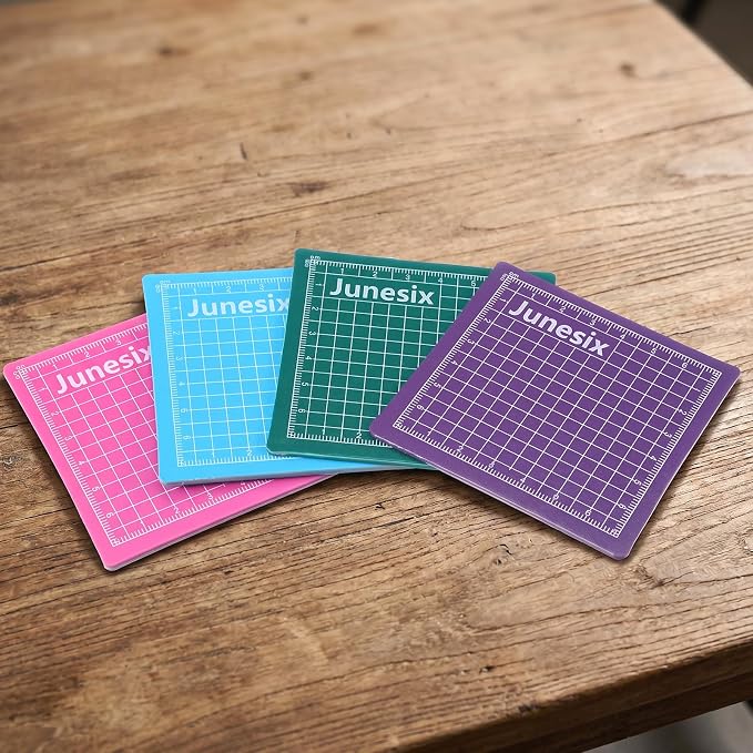 4Pcs Small Cutting Mat, Self Healing Craft Mat | Mini Sewing Cutting Pad - Image 6