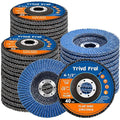 Flap Discs 4 1/2" for Angle Grinder - Trivd Frol 4 1/2 Flap Disc 40 Grit T29 Grinding Wheel, 7/8 Inch Zirconia Abrasive Angle Grinder Sanding Disc for Metal, Wood, Stainless Steel Finishing- 40 Pack