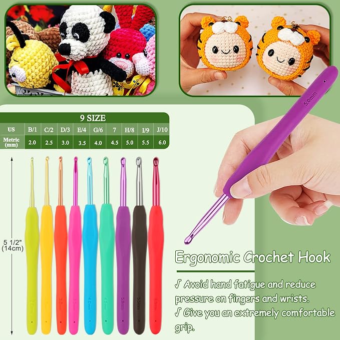 Coopay Upgraded Crochet Kit for Beginners, Crochet Set - Image 4