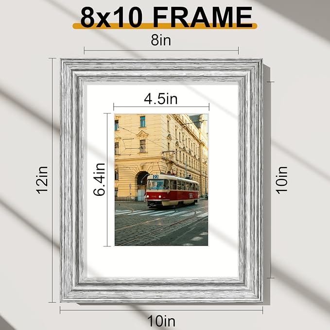 Vittanly 8x10 Picture Frames Set of 2, Ornate Vintage Photo Frame - Image 6