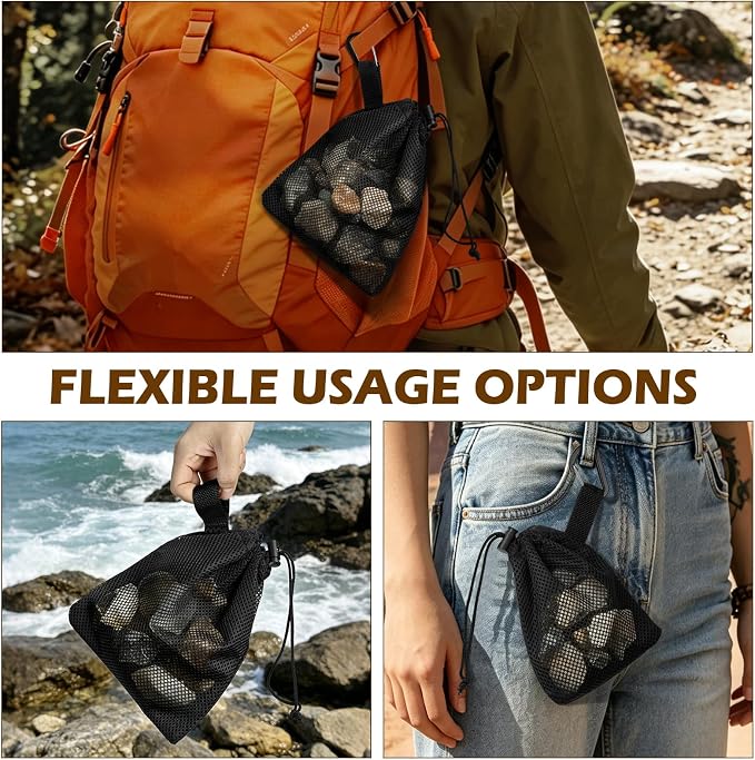 Shell Collecting Bag 4 PCS, Portable Foraging Bag - Image 5