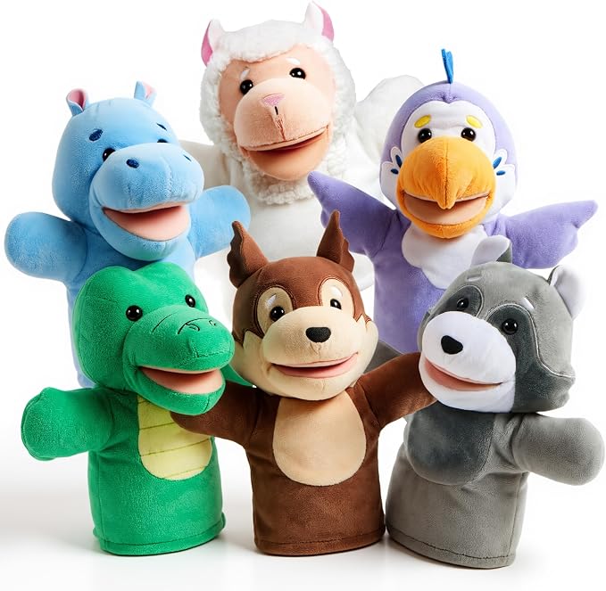 JOYIN 6Pcs Kids Hand Puppet Set by JOYIN